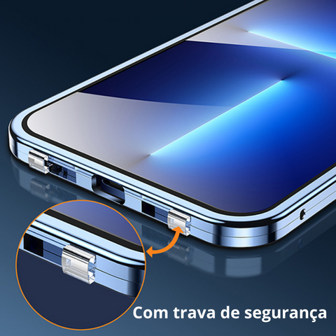 Capa iPhone Magnética Blindada - Dupla Proteção 360º