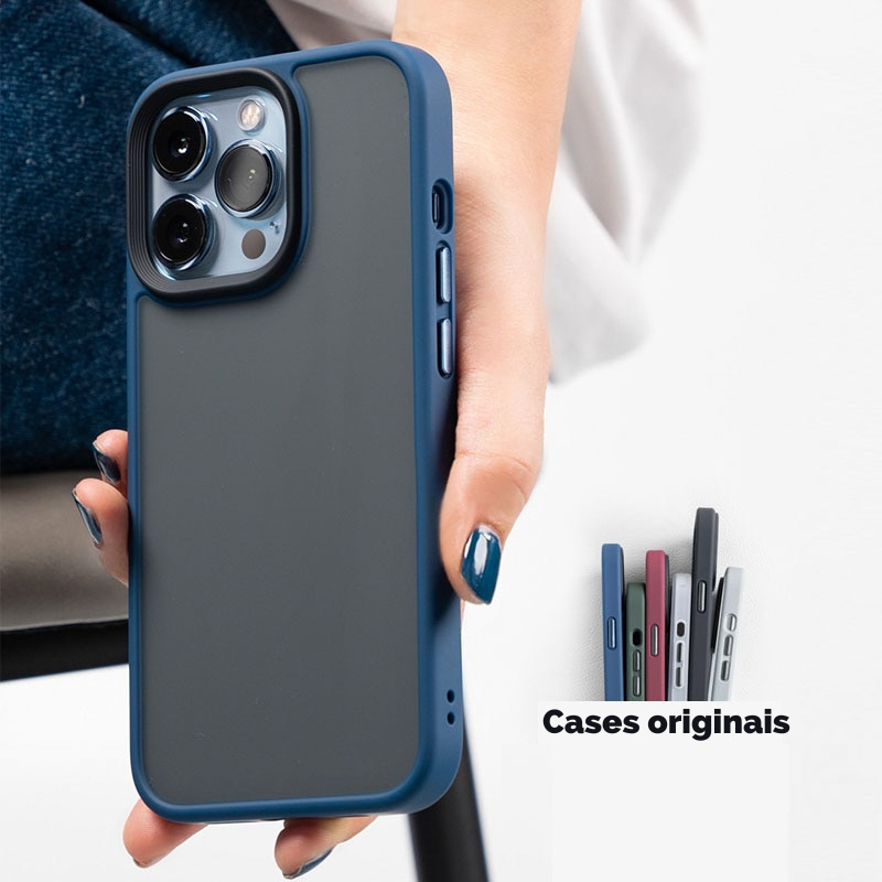 Capa iPhone Shockproof Fosco Anti Impacto