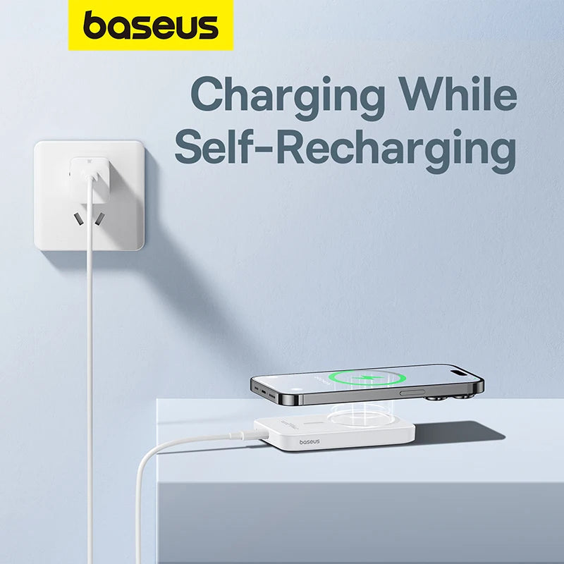 Baseus 20W 5000mAh Magnetic Power Bank Wireless External Battery magsafe Powerbank For iphone 15 14 13 12 mini pro plus